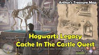 Arthur's Treasure Map Puzzle Hogwarts Legacy | Cache In The Castle