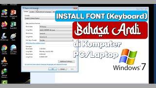 Cara Install Font Arab di Komputer (Windows 7)