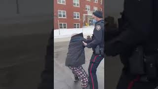 Ottawa Police Arrest Elderly Man for Honking his horn | Freedom Convoy 2022 | Feb 7, 2022