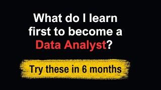 How to Become a Data Analyst? | 6 months complete roadmap #dataanalytics