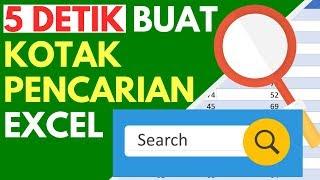 (5 DETIK) MEMBUAT KOTAK PENCARIAN DATA DI MICROSOFT EXCEL (NO CODING) - TEACH ID