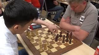 "Piece down": GM Rinat Jumabayev - GM Alexei Shirov, Slav defense, Blitz chess