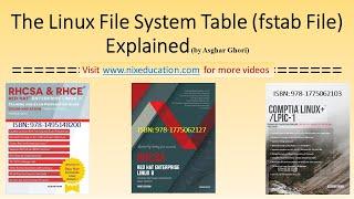 The Linux File System Table (/etc/fstab File) Explained