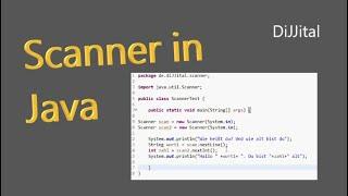 Scanner in Java programieren | DiJJital | [Deutsch German]