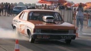 Chevy Nova SS 1000 HP 9 Sec Drag Race