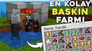 YAPIMI KOLAY BASKIN FARMI !! Minecraft: Baskın Farmı Nasıl Yapılır l Minecraft Sistemler