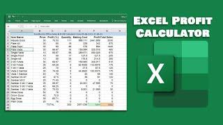 Excel Profit Calculator: Easily Calculate Profits with Percentage and Quantity!