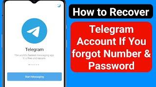 How to Recover Telegram Account If You password (2023) | How to Recover Telegram Account