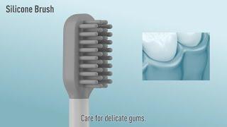 Silicon Brush / Panasonic Double Sonic Vibration Toothbrush EW-DP52 for Europe