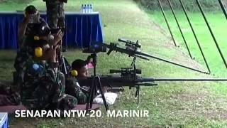 Uji Tembak Senapan Anti Material NTW-20 oleh Korps Marinir