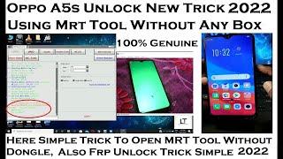 Oppo A5s Unlock Google Account Bypass Trick | Opening MRT Tool Without Any Box Simple Trick 2022