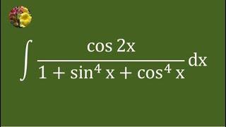 Solving the indefinite integral using algebraic manipulation