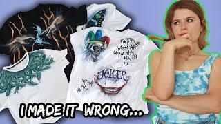 My Biggest Painting On Clothes Mistakes (and fixing them)