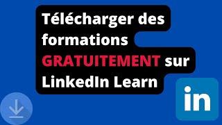 Télécharger des formations Vidéos sur LinkedIn Learn GRATUITEMENT SANS LOGICIEL.