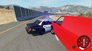 Nail-biting Police Chase! - BeamNG.drive - Gameplay