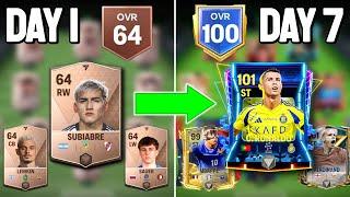 Can I Reach 100 OVR in 1 WEEK on a NEW ACCOUNT in FC Mobile? ($0 Spent)