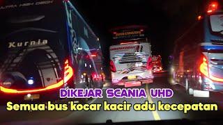 3 Bus Lari Kocar Kacir Di Kejar SCANIA UHD, PMTOH - PAIMAHAM - PUTRA PELANGI