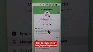 ️ How to change Google Profile Picture!