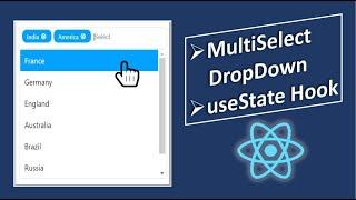 How to Build / Implement React.js MultiSelect Dropdown using useState Hook ?