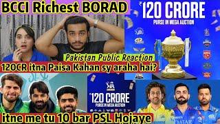 IPL 25 Mega AUCTION 120 CrorePakistan Reaction BCCI Richest Cricket Board IPL25 Surprise Changes