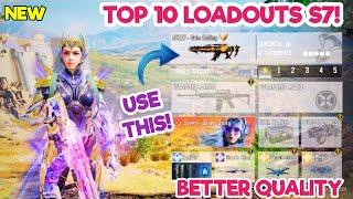 TOP 10 LOADOUTS in "SEASON 7" of Cod Mobile! | codm br best gunsmith | codm br best guns | codm br