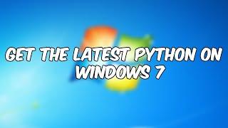 how to easily install Python on a Windows 7 computer | HOW TO DOWNLOAD PYTHON ON WINDOWS 7