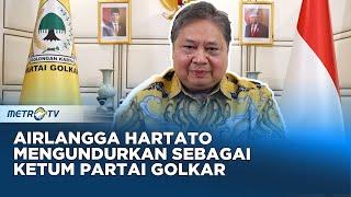 Pidato Resmi Pengunduran Diri Airlangga Hartarto Sebagai Ketum Partai Golkar