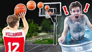 Make The Shot, Leave The FREEZING Ice Bath Challenge!