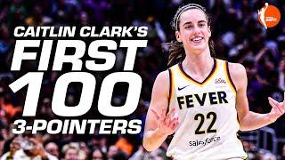 Caitlin Clark's first 100 3-pointers in the WNBA | WNBA on ESPN