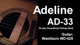 Adeline AD-33 W-Jazz Soundhole Pickup (test - review guitar pickup)