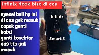 INFINIX DI CAS TIDAK NAMBAH COBA BEBERAPA CARA INI // infinix smart 5 tidak bisa di cas