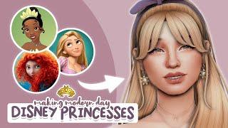 Making Modern Disney Princesses!  | Sims 4 Create a Sim Challenge