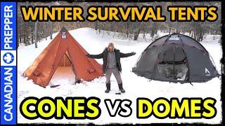 Winter Hot Tents Domes vs Cones! Which is Better?