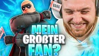 Er ZITTERT & GEWINNT die RUNDE! - Mein GRÖßTEN Fan GETROFFEN in Fortnite Random Squads?!