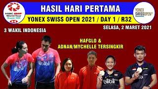 HASIL YONEX SWISS OPEN 2021 DAY 1 / R32 ~ 2 GANDA CAMPURAN LANGSUNG TERSINGKIR DI SWISS OPEN 2021