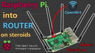 Raspberry Pi router with OpenWRT. Easy Tutorial for beginners. Basic WIFI router, AP configuration