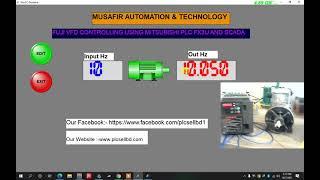 FUJI VFD CONTROLLING PLC WITH SCADA SYSTEM