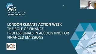 A4S@LCAW: The Role of Finance Professionals in Accounting for Financed Emissions