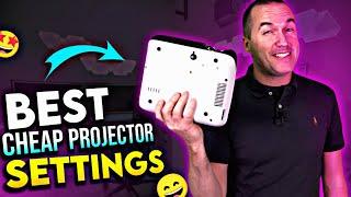 BEST SETTINGS for your Cheap Projector