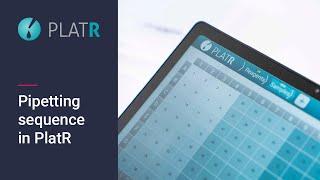 Setting up pipetting sequence and multichannel pipette mode | Pipetting Aid PlatR