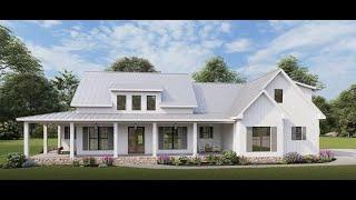 MODERN FARMHOUSE PLAN 041-00263 WITH INTERIOR