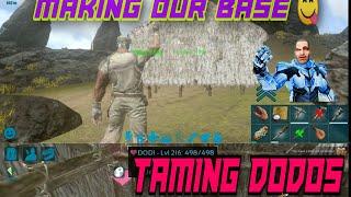 Ark mobile gameplay ep-2 (making base and taming aur frist dino dodo)