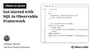 Get started with SQL in Observable Framework