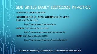 Daily Coding Practice (Questions: 2020 02 01, Session: 2020 02 02)