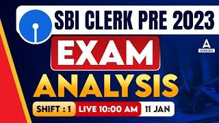 SBI Clerk Exam Analysis 2024 | Shift 1 | SBI Clerk Prelims Analysis 2023 & Expected Cut Off