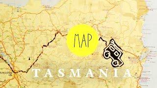 ROADTRIP MAP TASMANIA - AUSTRALIA