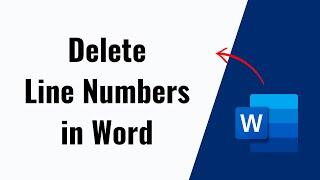 How to Delete Line Numbers in Microsoft Word