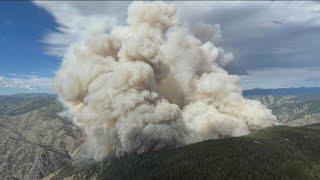 Moose Fire near Idaho-Montana border exhibiting 'extreme' behavior