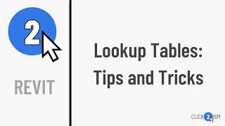 Lookup Tables: Tips and Tricks