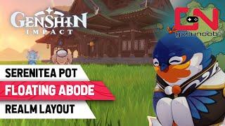 Serenitea Pot Genshin Impact - Realm Layout Floating Abode Preview